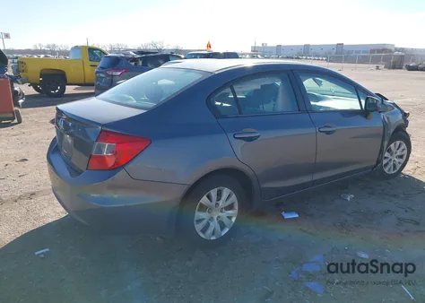 2012 Honda Civic Lx из США, поврежденный, VIN 19XFB2F58CE379473